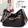 Wholesale Large Capacity Multi Pocket Letter Oxford Fabric Crossbody Bag