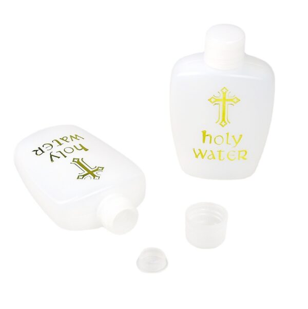 Wholesale Cross Holy Water Bottle Gold Plated Plastic Bottle HolyWater Bottle Baptist Bottle
