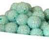 Wholesale 20MM Resin Mint Green AB Color Diamond Ball Beads