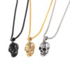 Wholesale Punk Pendant Skull Men Alloy Necklace
