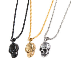 Wholesale Punk Pendant Skull Men Alloy Necklace