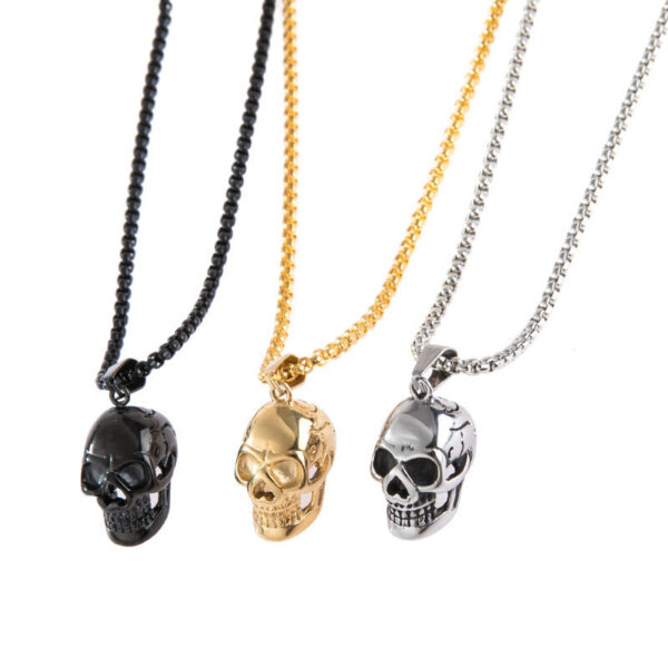 Wholesale Punk Pendant Skull Men Alloy Necklace