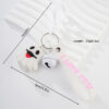 Wholesale Metal Ring Halloween Decoration Ghost Keychain
