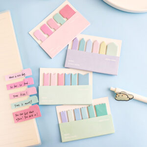 Wholesale Gradient Internet Celebrity Convenience Sticker Strong Sticker N-Times Index Post-it Sticker Label Writable Marker Small Strip Bookmark
