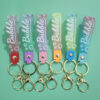 Wholesale Candy Color Lanyard PVC Keychains