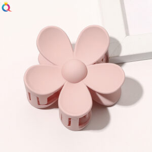 Frosted large flower hairpin-meat powder / Factory direct sales