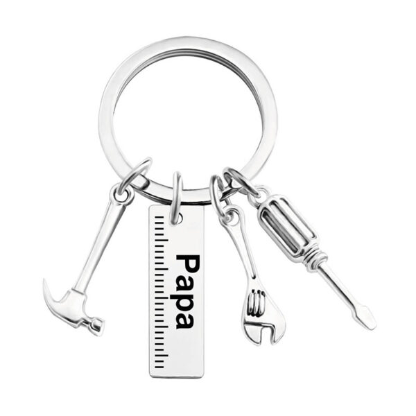 Wholesale Father's Day Gift Lettering Metal Keychain