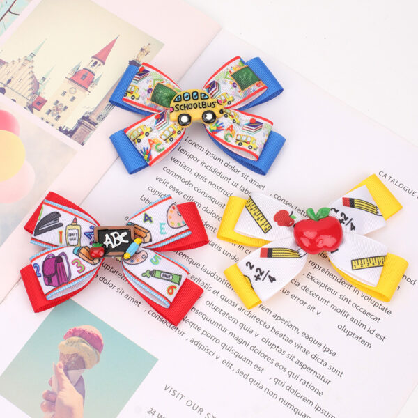 Wholesale Fabric Kids Bow Hair Clips