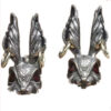 Wholesale Gothic Copper Red Eye Rabbit Earrings