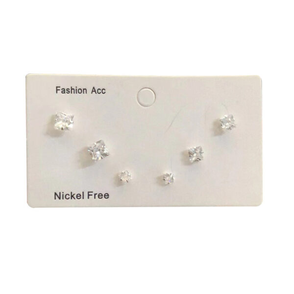 Wholesale Super Flash Zircon 925 Sterling Silver Small Earrings Set