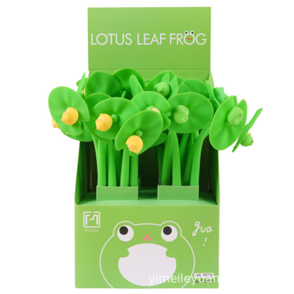 O1CN01Ja5esr1htwPXPGkny_978514336-0-cib Wholesale Plastic Lotus Leaf Frog Gel Pen