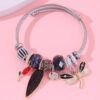 Wholesale Stainless Steel Lemon Carrot Pendant Alloy Bracelet