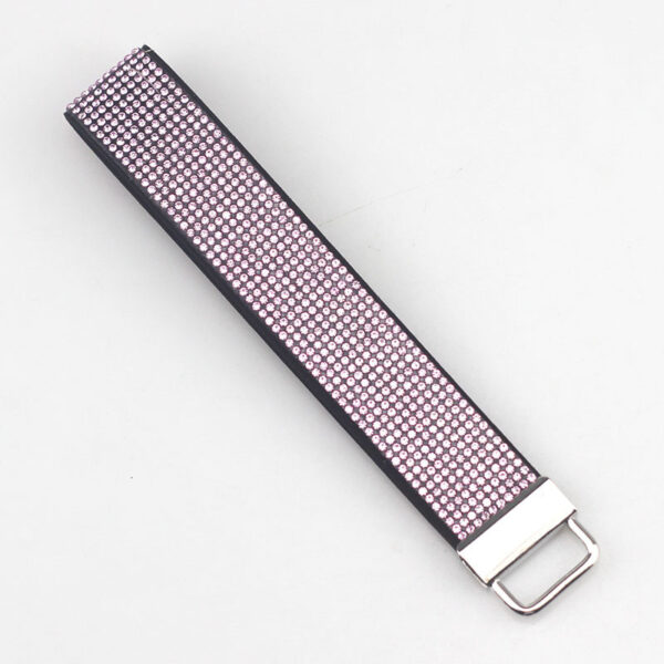 Wholesale Diamond Bracelet Leather Keychain