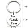 Wholesale Best Dad Ever Stainless Steel Keychains