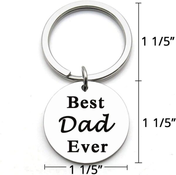 Wholesale Best Dad Ever Stainless Steel Keychains