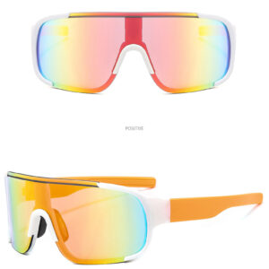 White frame red film