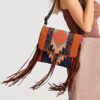 Wholesale Aztec Pattern Retro Handwoven Tassel Cotton Linen Shoulder Large Bag
