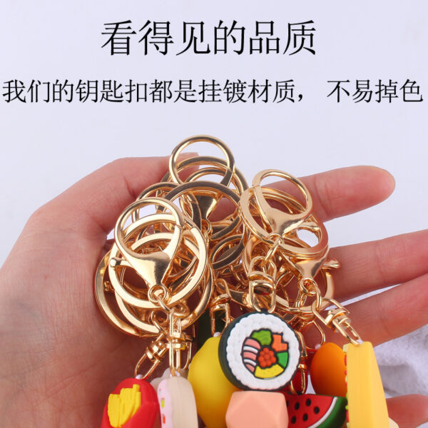 Wholesale Fruit Watermelon Silicone Beaded Keychain