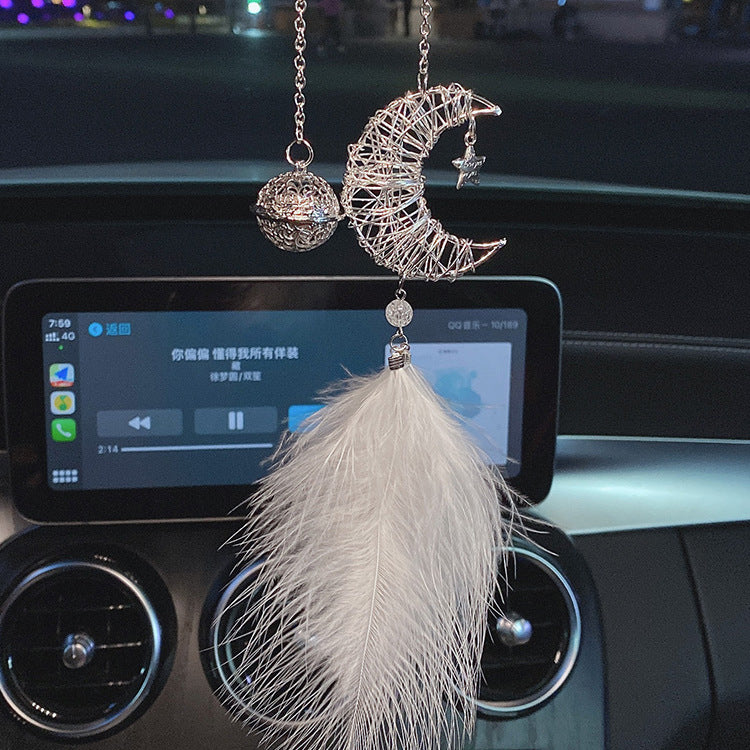 Wholesale Metal Feather Car Pendant