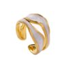 O1CN01JeiQho1Bs2ohtZlH6_0-0-cib Wholesale Titanium Steel 18K Gold-plated Open Ring