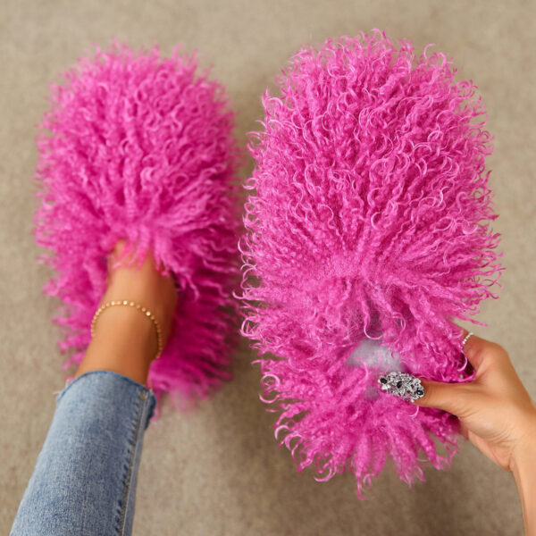 Wholesale Faux Wool Cotton Slippers
