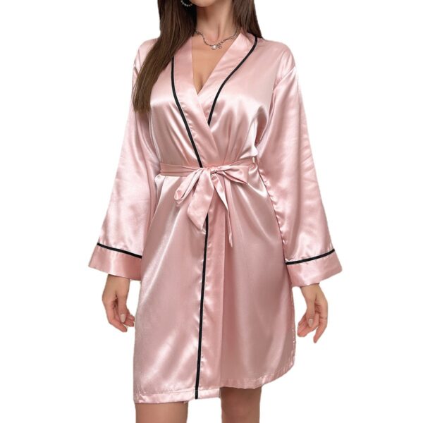 O1CN01JesJaw1Bs2pWAt8R6_0-0-cib Wholesale Polyester Women's Pajamas Women's Imitation Silk Nightgown