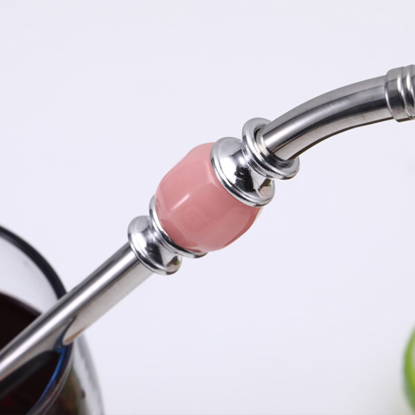 Wholesale Creative Filter 304 Stainless Steel Straw Stirring Coffee Dessert Madeira Tea Filter Spoon