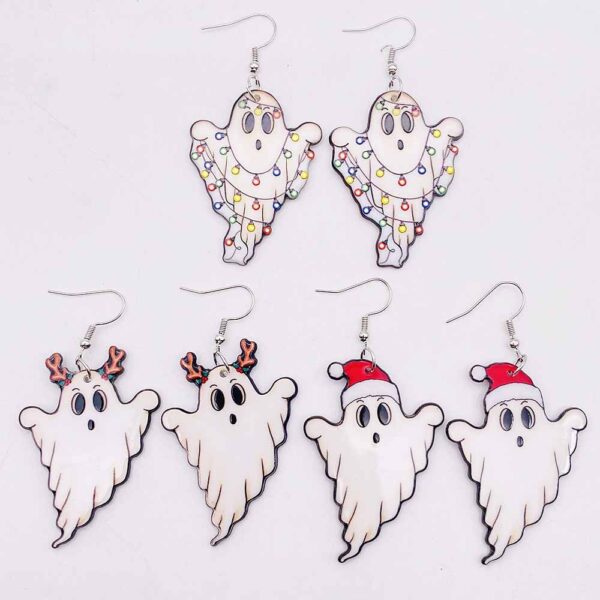 O1CN01JhXUzN2CFreTzqitY_2207539588445-0-cib Wholesale Christmas Ghost Acrylic Christmas Hat Lanterns Christmas Earrings