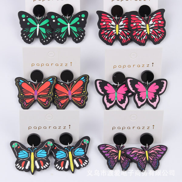 O1CN01Jj1pA71T3LxFnyg1n_2677772326-0-cib Wholesale Butterfly Embossed Colorful Acrylic Earrings