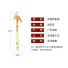 O1CN01JjBEId2NQoqyoLUsg_2200655039958-0-cib Wholesale Vintage Bamboo Long Section Imitation Jade Earrings