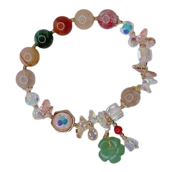 Wholesale Vintage Flower Crystal Beaded Bracelet