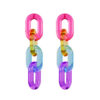 Wholesale Colorful Transparent Jelly Chain Acrylic Earrings