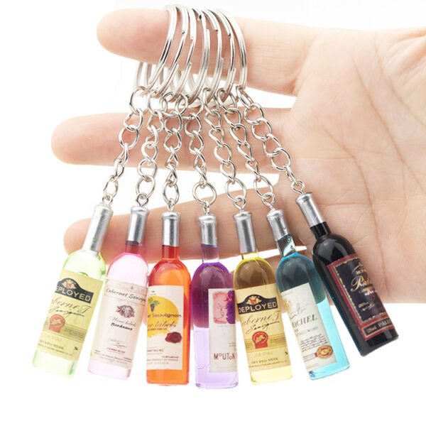 O1CN01JlvF5P1Tgk9aYdMz6_2459992412-0-cib Wholesale Resin Imitation Red Wine Bottle Beverage Bottle Keychain