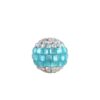 Wholesale Soft Clay Diamond Patch Crystal Bouncy Ball Straight Hole Beads