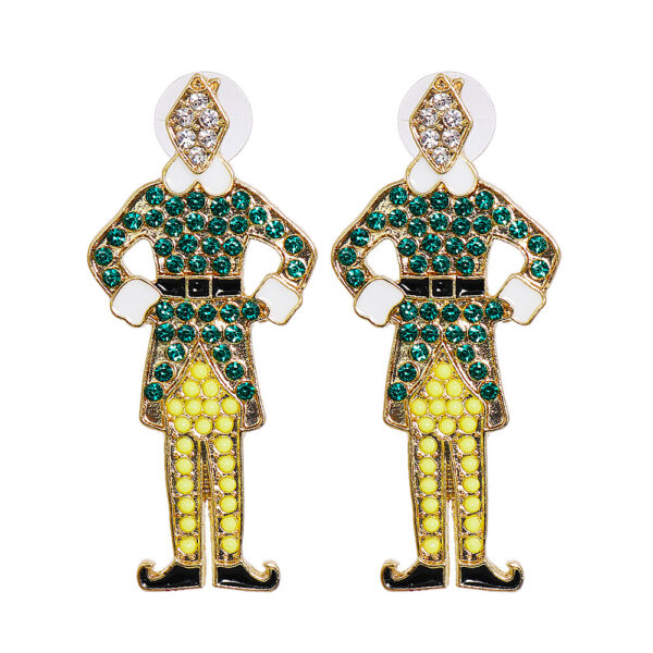 Wholesale Creative Cartoon Nutcracker Earrings