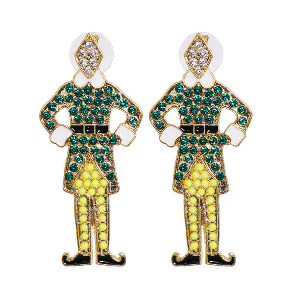 Wholesale Creative Cartoon Nutcracker Earrings