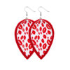 Wholesale Valentine Hearts Leather Earrings
