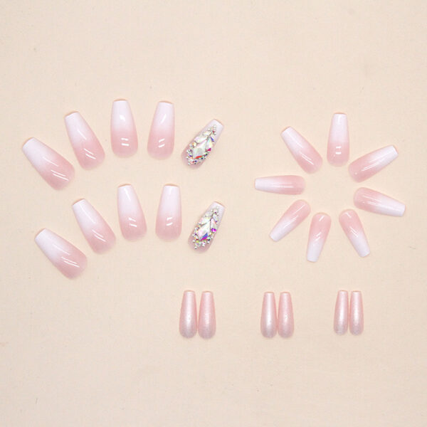 Wholesale Gradient Sweet Pink Nail Stickers