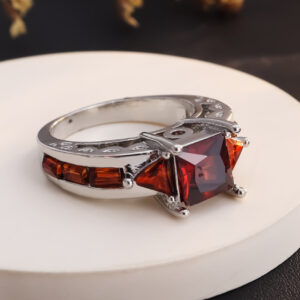 Silver + Red Diamond / No. 6