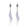 Wholesale Ethnic Style Chain Feather Earrings
