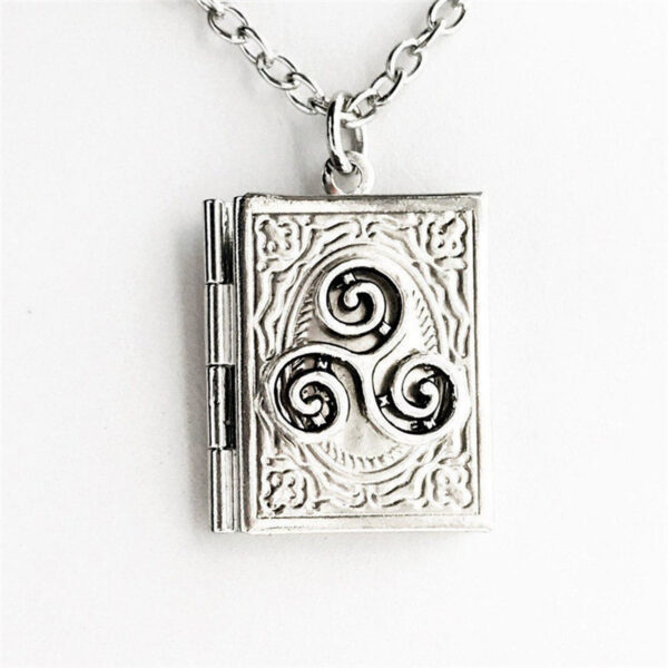 Wholesale Book Lock Photo Pendant Creative Necklace