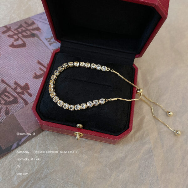 Wholesale Super Flash Zircon Adjustable Bracelet