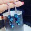 Wholesale Long Tassels Crystal Earrings