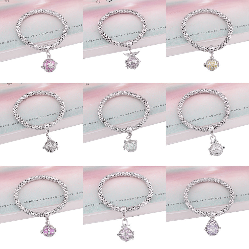 Wholesale Aromatherapy Cage pcorn Copper Bracelet