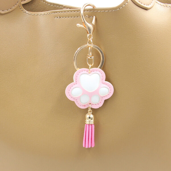 Wholesale PU Tassel Dog Claw KeyChain