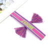 Wholesale Simple Hand Woven Tassel Polyester Bracelet