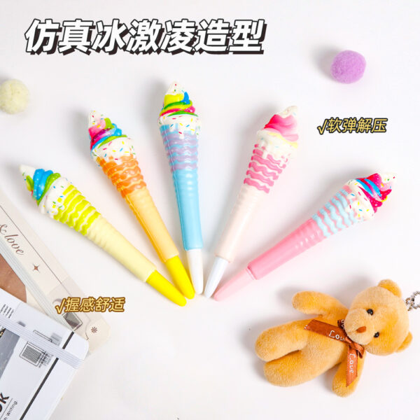 O1CN01JuVM7F1e5bqbSUHU0_1042443820-0-cib Wholesale Plastic Cartoon Ice Cream Pressure Reducing Pen