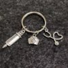 Wholesale Stethoscope Syringe Syringe Medical Staff Medical Equipment Keychain
