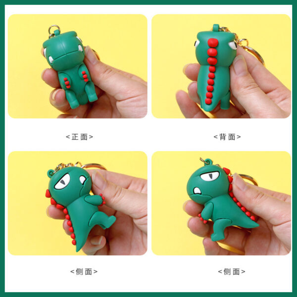 Wholesale Silicone Dinosaur Creative Keychain