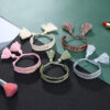 Wholesale Vintage Bohemian Embroidered Letter Woven Tassel Bracelet